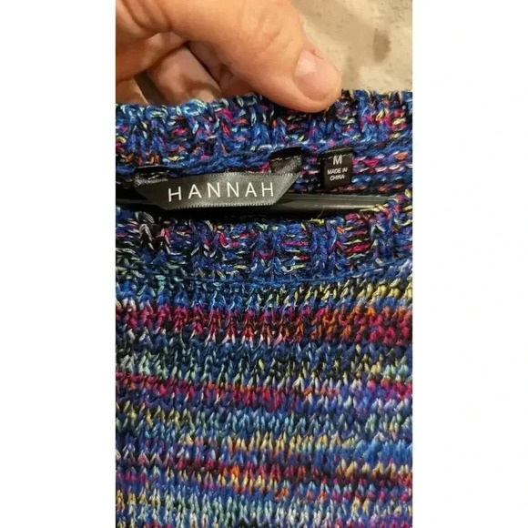 Multicolor casual sweater by Hannah size S - Picture 2 of 6